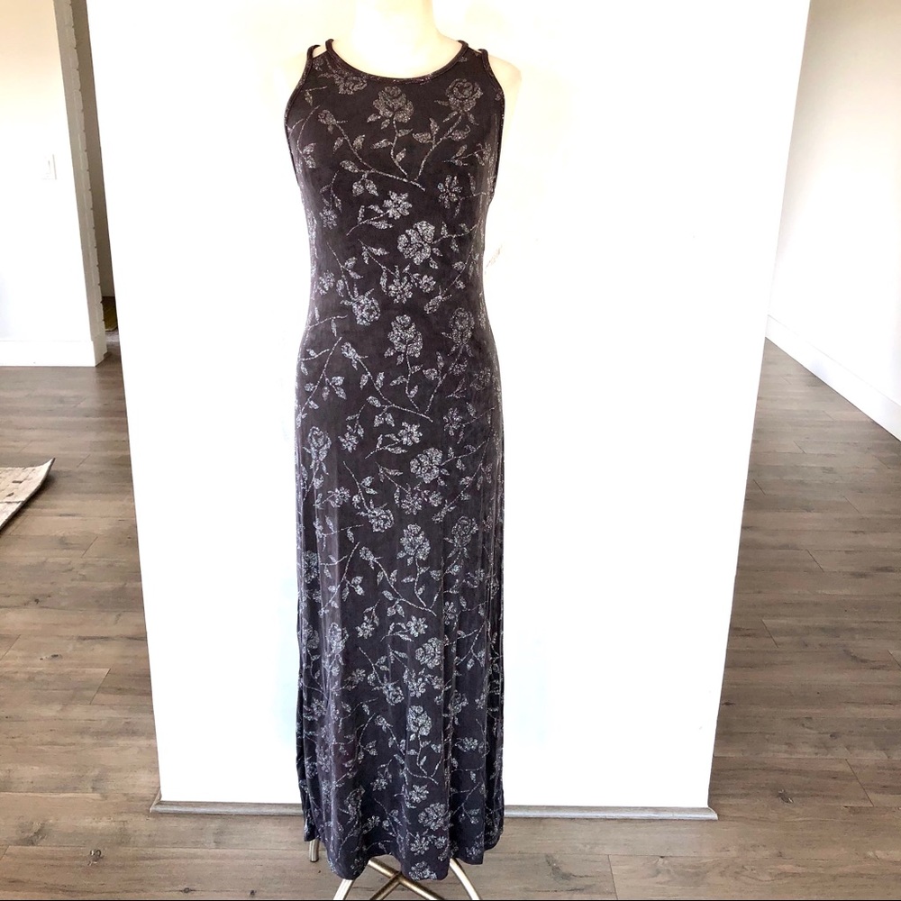 Vintage  90’s Purple Gray silver Sparkle Dress